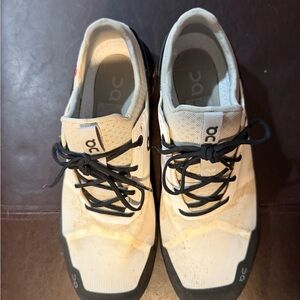 On Running  Trail Runners in White and Black